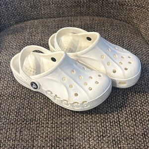 Kids White Clogs